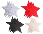 Felt Stars / Coasters Set Felt Stars Red Grey Cream