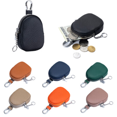 Man's and Women's Key Bag Large Capacity Leather Coin Wallet Pocket Bag Gift US