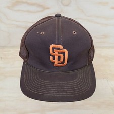 Vintage 80s San Diego Padres Sports Specialties Plain Logo Hat Cap 100 Snapback