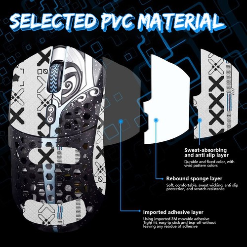 Anti-Slip Mouse Grip Tape Skate Mice Sticker For Finalmouse Starlight-12 S Mouse - Afbeelding 4 van 22