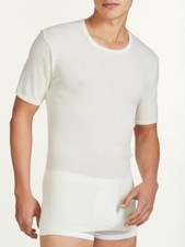 RAGNO: maglia intima uomo 100% pura lana merino manica corta calda 60037 60038 V