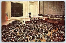 1964 New York City NYC Stock Exchange The Nation's Market Place Posted Postcard