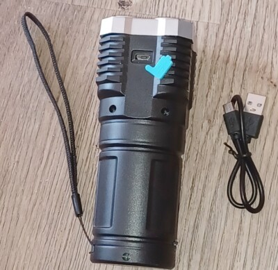 Multi-function LED Display Flashlight, 4-Mode Brightness Adjustment For Outdoor