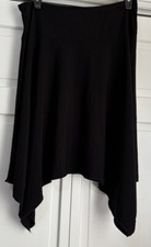 90s Y2K RAVE Stretch Black Asymmetrical Skirt Punk Witchy Goth Vampire Medium