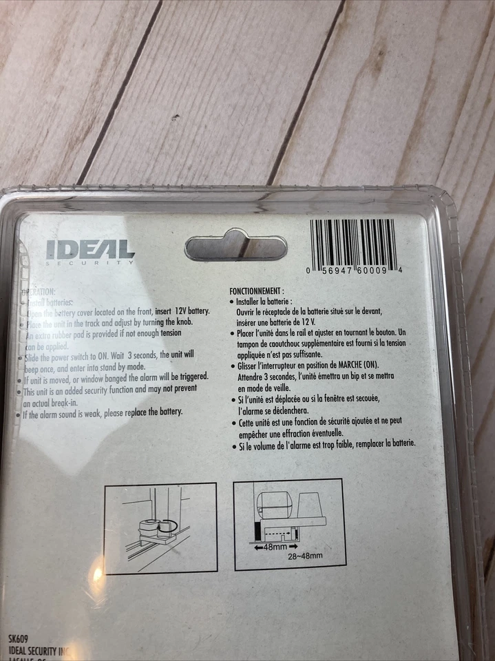 2 New IDEAL SECURITY High Quality Home Sliding Door Block, Alarm-Up to 100 DB - Image 4 of 4