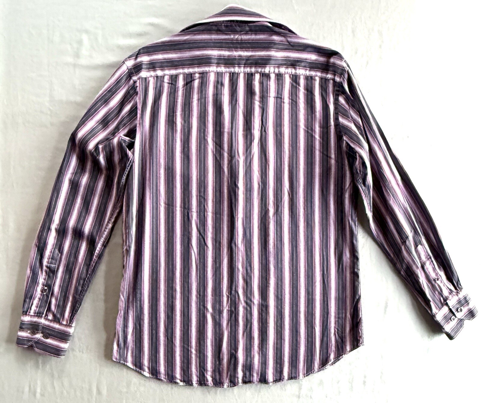 Bugatchi UOMO Long Sleeve Button Up Pattern Top S… - image 2
