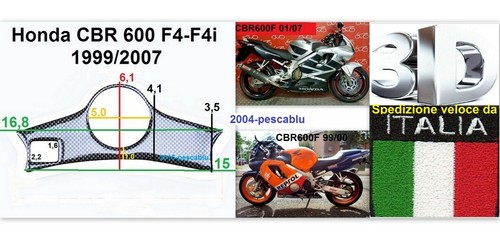 ADESIVO CBR PROTEZIONE PIASTRA STERZO FORCELLE carbon look moto gel resinato