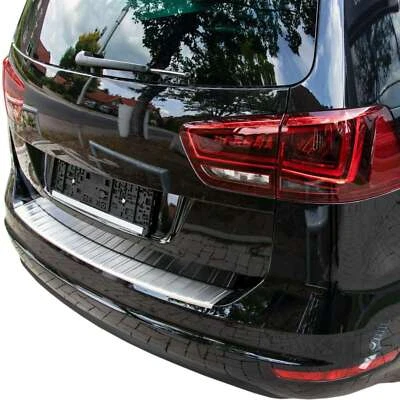 RECAMBO Protector de borde de carga acero inoxidable mate adecuado para SEAT ALHAMBRA II | VW SHARAN II