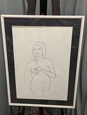 QUADRO FATTO A PENNA ARTISTA RISPOLI ANNO 1974