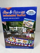 Serving Cooler  Inflatable Buffet Ice Drinks Beer Food Beach Pool Summer NIB