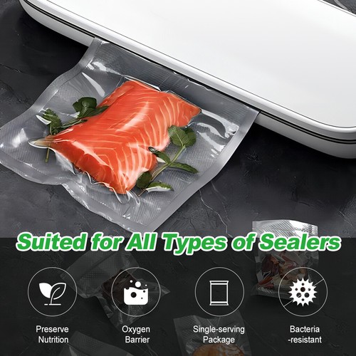 15X20cm Vacuum Sealer Bags 100PCS Precut Food Storage Saver Heat Seal Cryovac - Picture 10 of 11