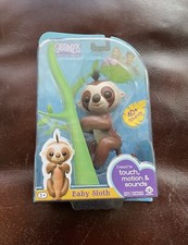 New Fingerlings Brown Baby Sloth Kingsley Interactive Baby Pet by WowWee
