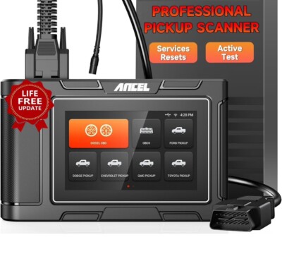 Fit for Ford/Chevrolet/GM Pickup Heavy Duty Truck OBD2 Scanner All System Tool