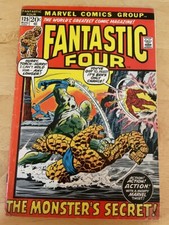 FANTASTIC FOUR  # 125 NOT CGC RATED  FINE  6.0 - 1ST SERIES BRONZE  AGE 1972