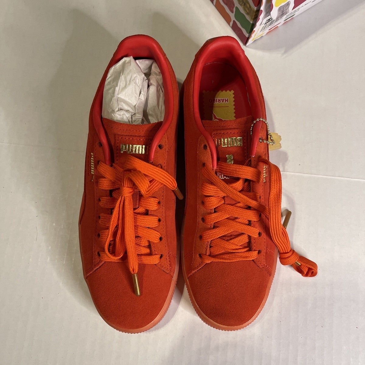 Puma Gummy Bear X Suede Classic Lace Up Red Sneakers - size 7 - D19 Puma Suede Haribo FL Red Jr Gummy Bear 5.5c (5.5 Mens  main image 2
