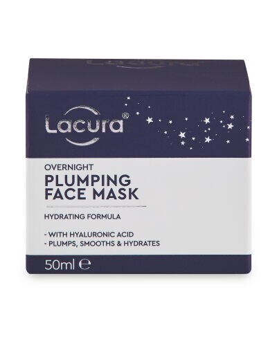 NEU UND VERPACKT Lacura Overnight Plumping Face Mask 50ml Plumps Glättet Feuchtigkeit ALDI DUPE