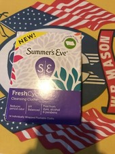  Summer's Eve FreshCycle 14 Ind Wrapped Flushable Cleansing Cloths 
