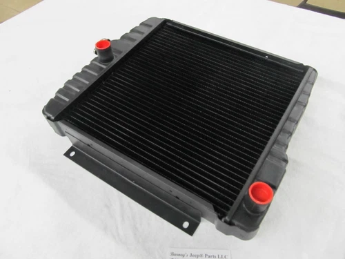 FITS JEEP 1955 - 1968 CJ5 CJ6 DJ5 DJ6 F4 17" RADIATOR 908028 BRASS AND COPPER - Picture 2 of 12