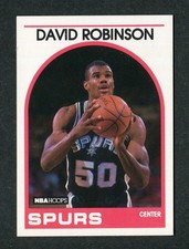 David Robinson San Antonio Spur NBA Rookie 1989-90 Hoops Basketball Card #310 RC