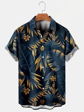 Men's Hawaiian Shirt Beach Vacation Aloha Summer Wear