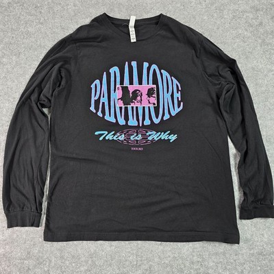 Paramore This Is Why Tour 2023 Mens Long Sleeve Graphic Tee Shirt Sz XL