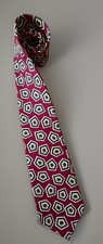 Polo Ralph Lauren Neckwear Tie Multi Color Geometric Made In USA 100% Silk JBHS