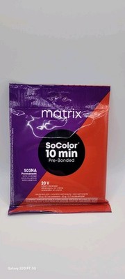 Matrix SoColor 10 Minute Permanent  & Developer Packettes  503NA  20 V exp. 4/25