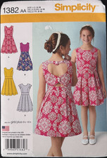 1382 Simplicity Girl Sewing Pattern Summer Dr...