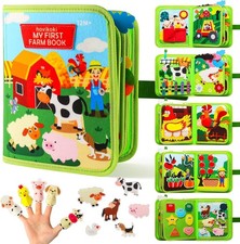 Farm Busy Book for Toddlers 1-3 Busybook Montessori Activity Quiet Books for ...