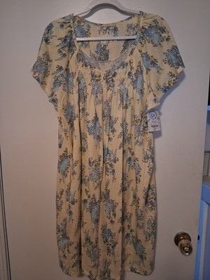 Adonna Nightgown XXL Cotton Blend BNWT - Helen Floral Yellow