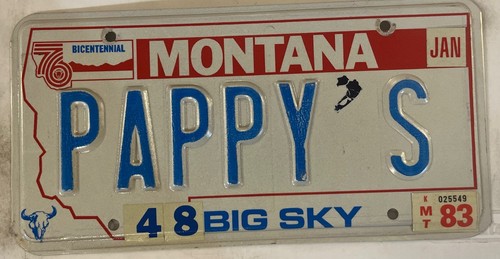 Vanity PAPPY S FATHER DAD GRANDFATHER CAR license plate Daddy Parent Grandpa