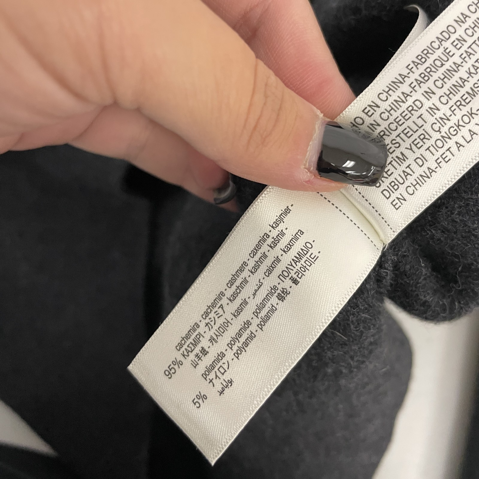Zara Origins Mens Hoodie L Large Gray 1/4 Zip Cashmere Blend 2893/353 NWT $349 image 10