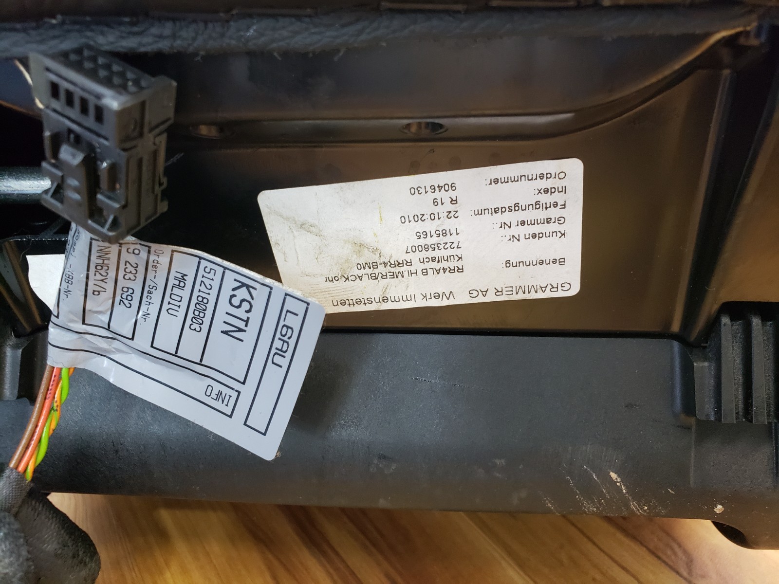 Rolls-Royce Ghost 2010-2014 Rear Center compartment Black