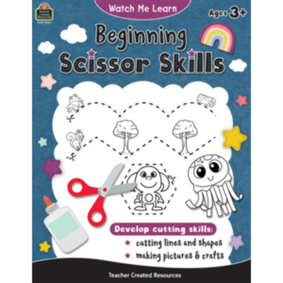 Teacher Created Watch Me Learn Beginning Scissor Skills Activity Book (TCR 9107)