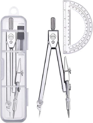 Protractor and Compass Set, Compass Protractor Set, Protractor, Compass for Geom