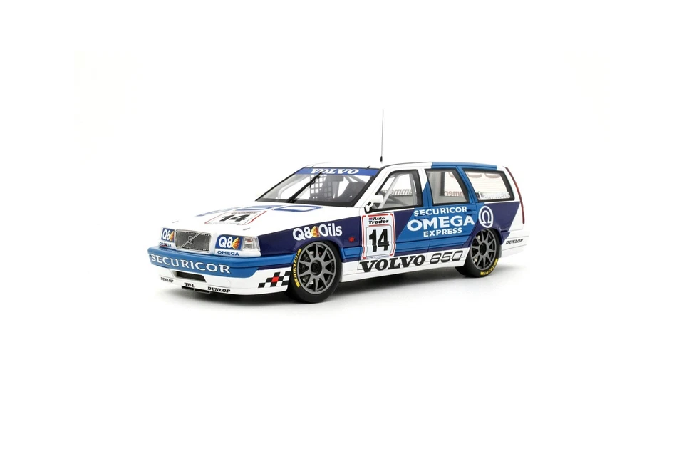 Otto 1994 Volvo 850 Sport Wagon BTCC branco e azul 1:18 OT482 - Imagem 4 de 4