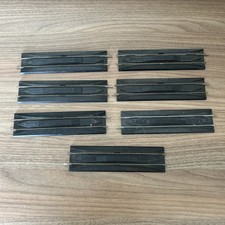 7 x Hornby R620 single straight track, uncoupling rails in nickel silver.