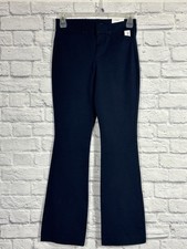 Old Navy High-Rise Pixie Flare Trouser Secret Smooth Pockets Navy Blue Pants 4