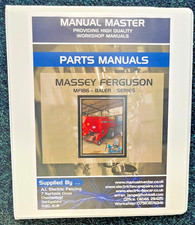 Massey Ferguson MF185 MF186 MF187 BALER PARTS MANUAL - PRINTED - FREE DELIVERY