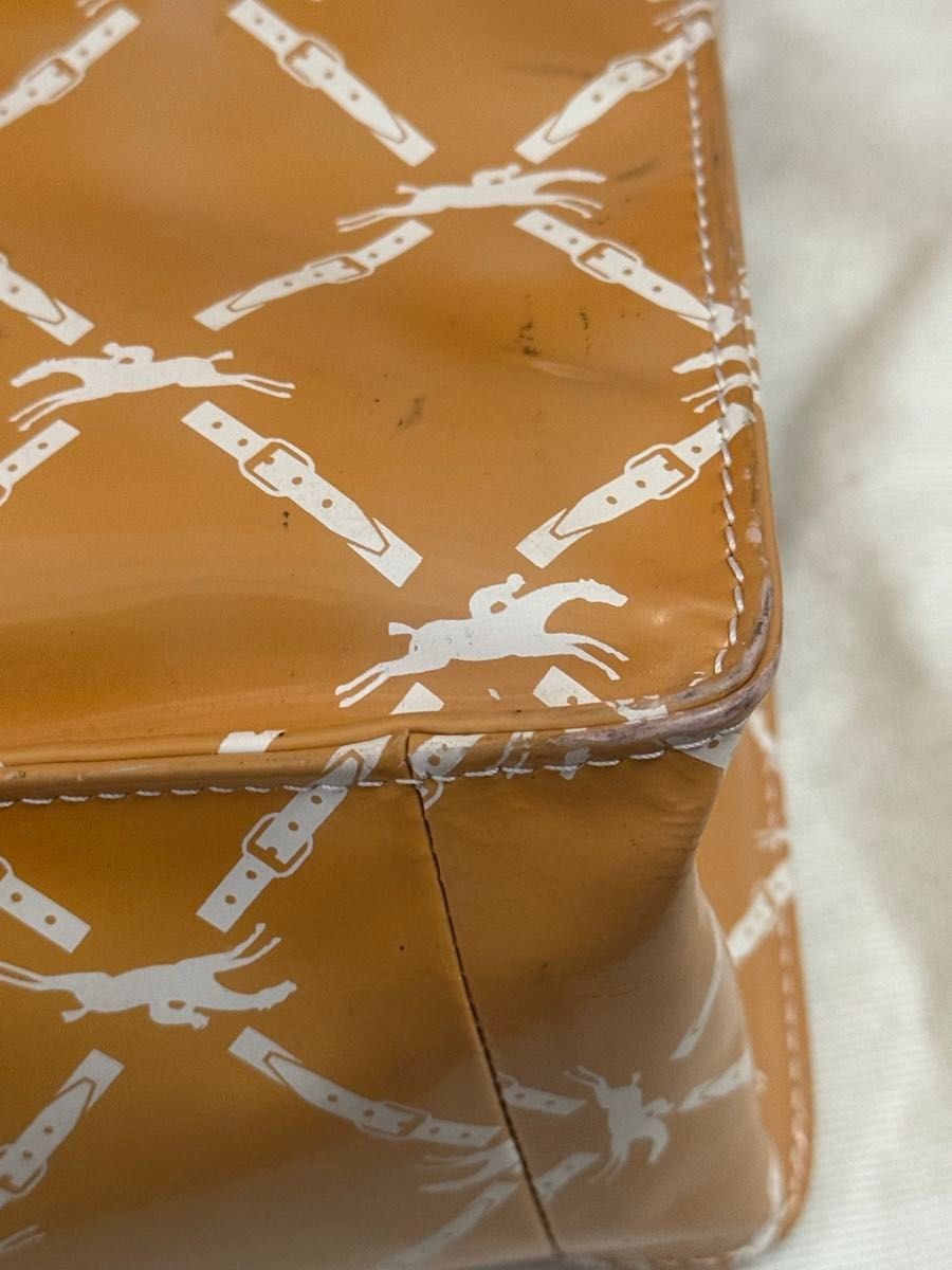 Good Condition Longchamp All Over Pattern Vinyl T… - image 9