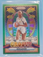 Panini Prizm WNBA 2025 Rickea Jackson Los Angeles Sparks Groovy! Green #6