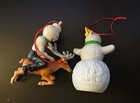 Jack in the Box on a Reindeer Snowman Christmas Ornament — photo 2
