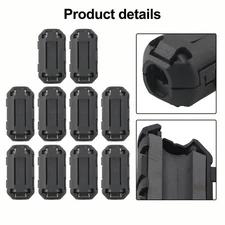 10Pcs Ferrite For Ring Ferrite Noise Suppressor Cable Clip 7mm Inner Diameter