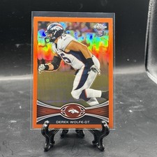 2012 Topps Chrome Derek Wolfe Rookie Orange Refractor