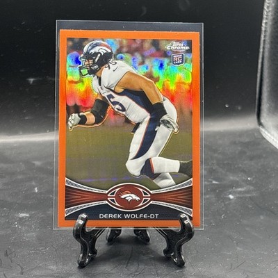 2012 Topps Chrome Derek Wolfe Rookie Orange Refractor