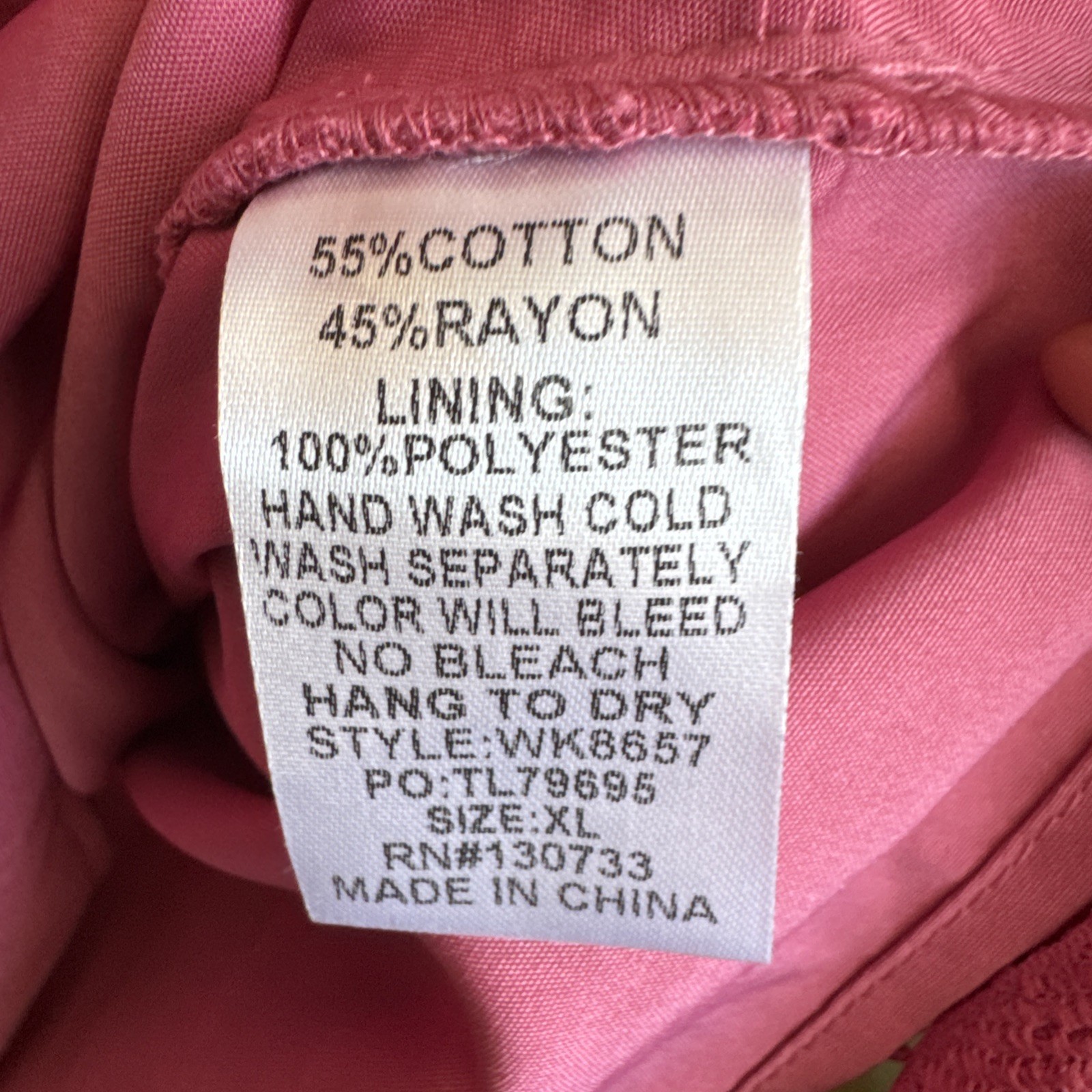 Umgee Women’s XL Pink Geometric Design Dress