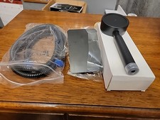 Shower Head And Hose Kit Flexible Bathroom Black SUS304 Stainless Steel