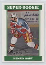 1992-93 Semic Hockey Norwegian Elite Series Super-Rookie Henrik Aaby #208 0cp0