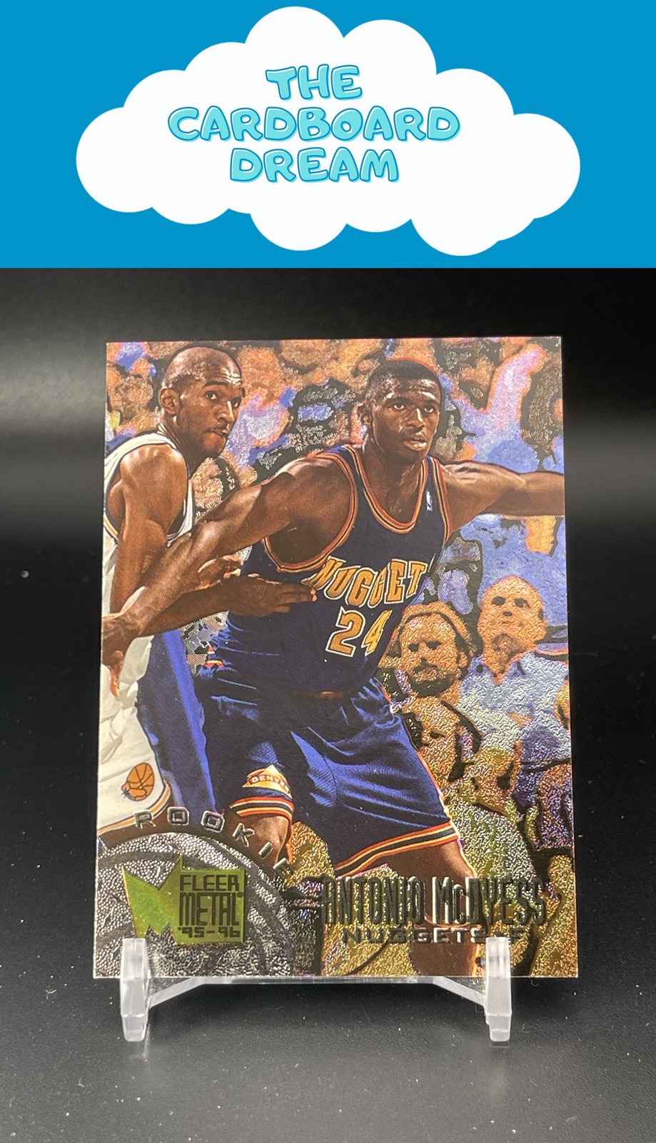 Antonio McDyess 1995-96 Metal #143 RC Rookie Denver Nuggets Basketball Card