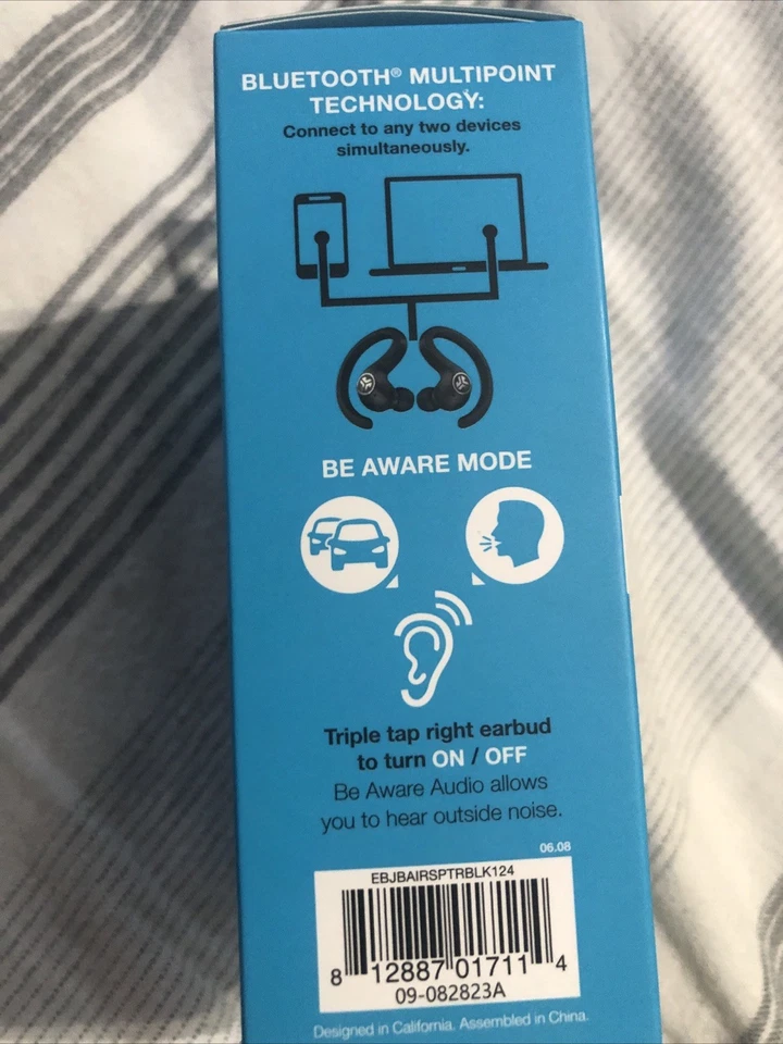 JLab Audio JBuds Air Sport Wireless Earbuds - Black - Image 3 of 3